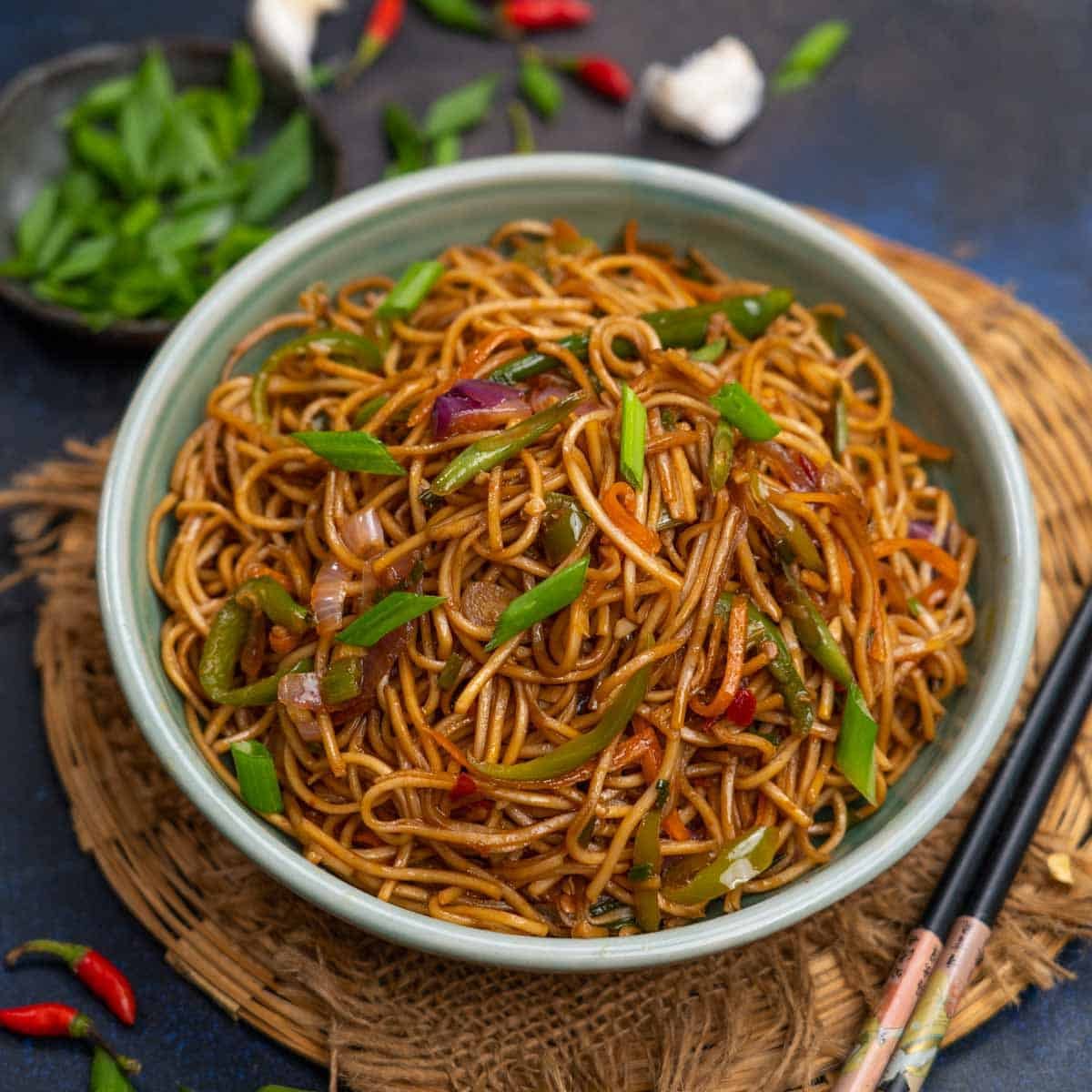 Egg Chilli Garlic Noodles