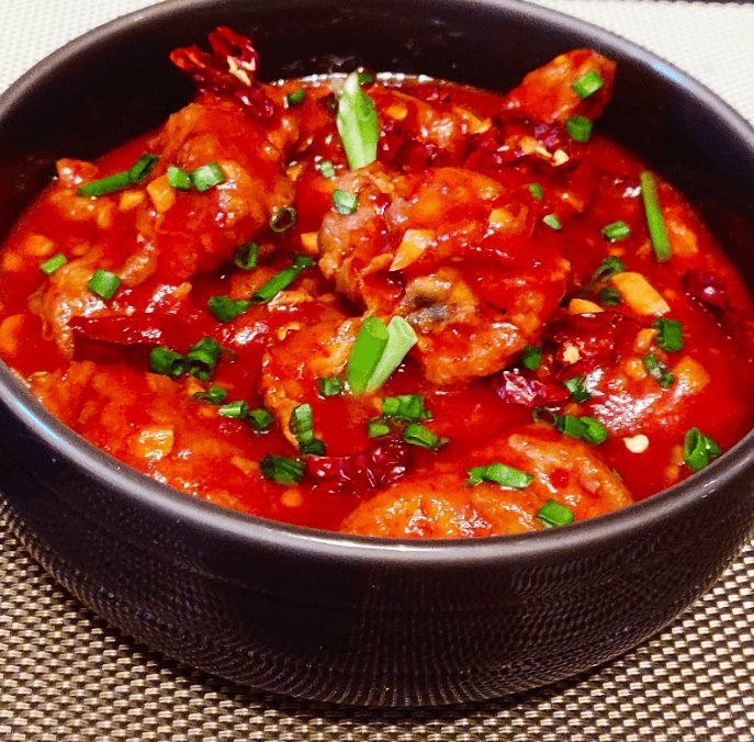 chicken hot garlic sauce gravy