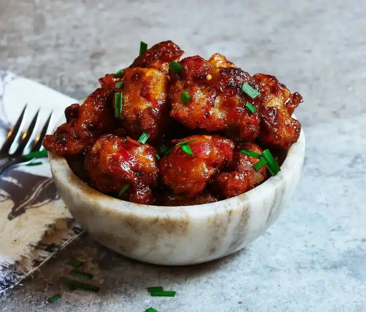 Paneer Manchurian Dry & Gravy.